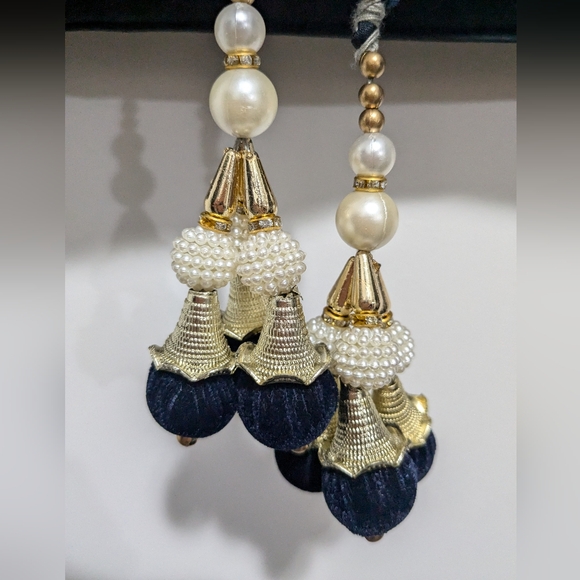 Embroidered Velvet Lehenga - Picture 4 of 11